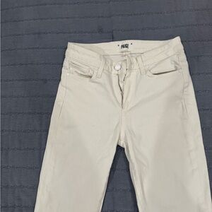 PAIGE Women's Off-White Skinny Jeans”used”